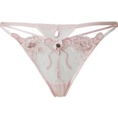 Boux Avenue Gabriella Stringtrosor Med Broderade Rosetter Och Blommor - Rosa