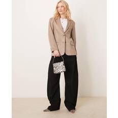 Abercrombie & Fitch Blazers Abercrombie & Fitch Suede Blazer Taupe/Brown