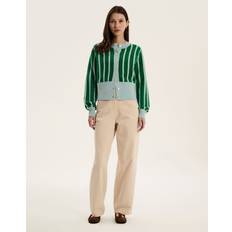 Green Cardigans Flynn Stripe Cardigan - Green/Slate Blue