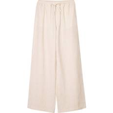 Bershka Pantaloni - Sabbia/Offwhite