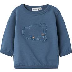 0-1M Sweatshirts Børnetøj Name It Sweatshirt NBMBIDUS - Oliven/Orange