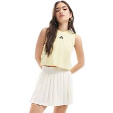 Gula Linnen adidas Power 3-Stripes Boxy Linne - Powder Yellow