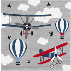 Fabrics Safavieh Carousel Kids Turi Airplane Rug 5'3 x 5'3"