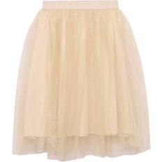 Gold Skirts Mango Glitter Tulle Skirt - Gold