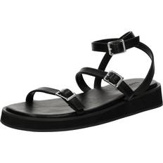 Topshop Jake Buckle Sandals - Black