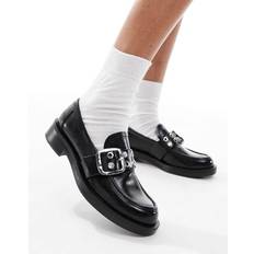 Stradivarius Loafers Med Spännen - Svart