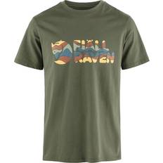 Merino Wool T-shirts Fjällräven Logo T-Shirt - Green