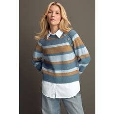 NEXT Striktrøjer Sweatere NEXT Pullover - Camel/Blå