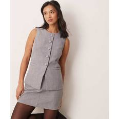 New Look Suits New Look Petite Longline Tailored Waistcoat Co-Ord - Grey