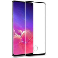 Megabilligt Galaxy Note 10 Plus 3D Curve HD Skjermbeskyttelse Karbonfiber Herdet Glass Svart