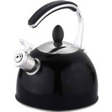 Buckingham Stainless Steel Stovetop Whistling Kettle 2 Litre Black