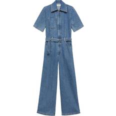 Denim - Women Jumpsuits & Overalls Mango Denim Jumpsuit Belt - Medium Blue