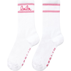 Lala berlin socks Lala Berlin Socks Sam - Hvid Med Pink