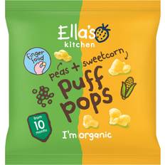 Ella's Kitchen Peas Sweetcorn 10+ Maanden Bio Puff Pops 36 Gram