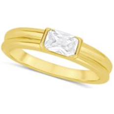 Jewelry And Now This Cubic Zirconia Band Ring - Gold