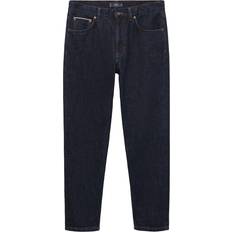 Mango Herre Jeans Mango Afslappede Jeans Med Opsmøg - Mørkeblå