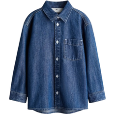 H&M Cotton Denim Shirt - Denim Blue (1237855001)