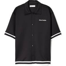 Recycled Materials Shirts Bershka Tipped Sleeve Shirt - Black