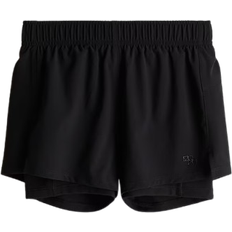 H&M Double Layered Running Shorts with DryMove - Black (1259347001)