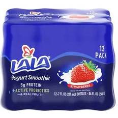 Yoghurts Lala Wild Strawberry Yogurt Smoothie 7 fl oz Bottle 12 ct 7.3oz 12pcs