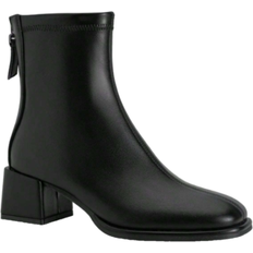 Shein Women Thick Heel Ankle Boots Short Boots White Skinny Boots French Style High Heel Boots For Autumn And Winter