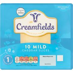 Creamfields Mild Cheddar 10 Slices 200G