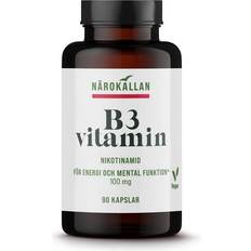 B3 vitaminer kosttilskud Närokällan B3 Vitamin 100mg 90 stk