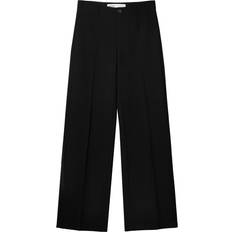 Bershka Bukser Med Fals - Sort