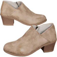 Beige - Block Heel Chelsea Boots Shein Womens Fashion Chunky Heel Side Zipper Ankle Boots And Short Boots Chunky Heel Chelsea Boots Biker Boots Riding Boots