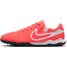 Men - Pink Football Shoes Nike Tiempo Legend 10 Academy Turf Low-Top Football Shoes - Red