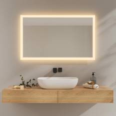 EMKE Badrumsspegel Med LED-Ljus 100 x 60 cm
