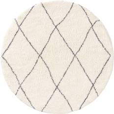 benuta Højluvet Tæppe Benno Hvid D120 Beige 120cm