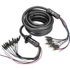 PRV Audio Snake 10RCA-30 Car 30 Ft Medusa Cable 10 RCA Channels + 3 Power 30ft