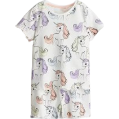 Flickor Nattplagg H&M Cotton Pyjamas - White/Unicorns (1129260025)
