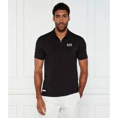 Polo Shirts on sale EA7 Emporio Armani Ventus Zipped Polo Shirt - Black