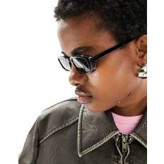 ASOS DESIGN Narrow Square Sunglasses - Shiny Black
