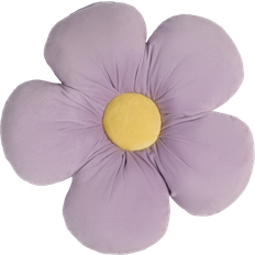 OHS Flower Shaped Scatter - Purple/Yellow Complete Decoration Pillows Purple, Yellow (40x40cm)