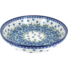 Pie Dishes Blue Rose Pottery Blue Rose Polish Pottery Kalina Plate 10 Inch Pie Dish