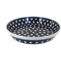 Pie Dishes Blue Rose Pottery Polish 879 Zaklady Plate 10 Inch Pie Dish