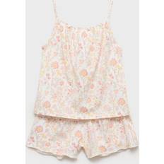 Pink Pyjamases Mango Printed Short Pyjamas - Pink