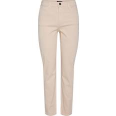 Pieces Pcbella Hw Ankel Mom Jeans - Greige