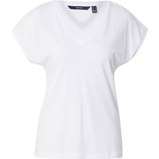 Vero Moda Relaxed Oversized V Neck T-Shirt - White