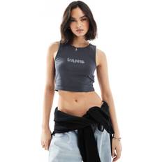 Vans Tank Tops Vans Fitted Crop Tank - Black