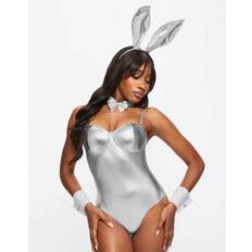 Silver - Women Lingerie Sets Ann Summers Tuxedo Bunny Set - Silver