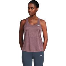 New Balance Women Tank Tops New Balance Athletics Tank - Plum Heather
