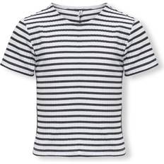 Blå T-shirts Kids Only Top Striped O-Neck T-Shirt - Blå