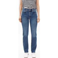 GOTS (Global Organic Textile Standard) - Women Jeans Armedangels Damen Straight Jeans Mid Waist Bio-Baumwoll Mix Comfort-Stretch - Blue