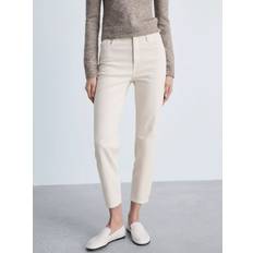Mango Afslappede Mom Jeans - Hvide