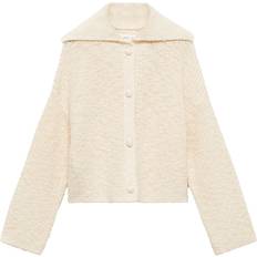Beige Trøjer Mango Kids Cardigan Gigi - Creme