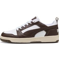 Puma Rebound V6 Low Unisex Sneaker - White/Chocolate Alpine Snow